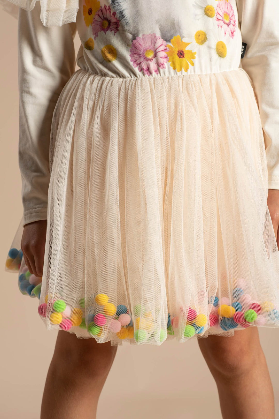 Rock Your Baby Easter Bunny Pom Pom Circus Dress