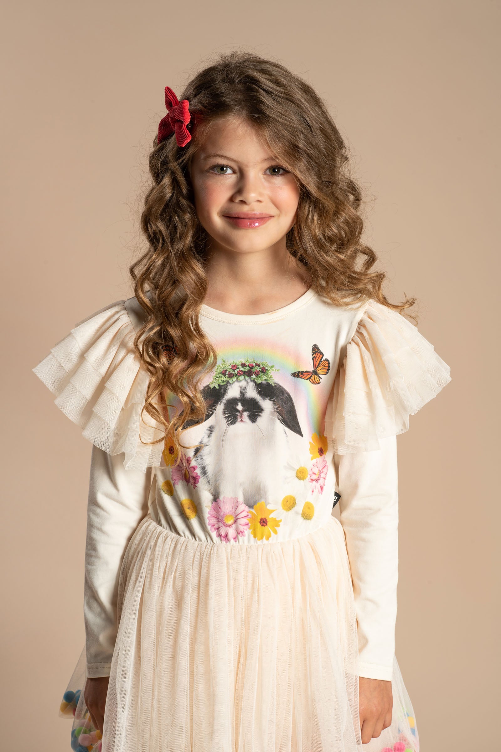 Rock Your Baby Easter Bunny Pom Pom Circus Dress
