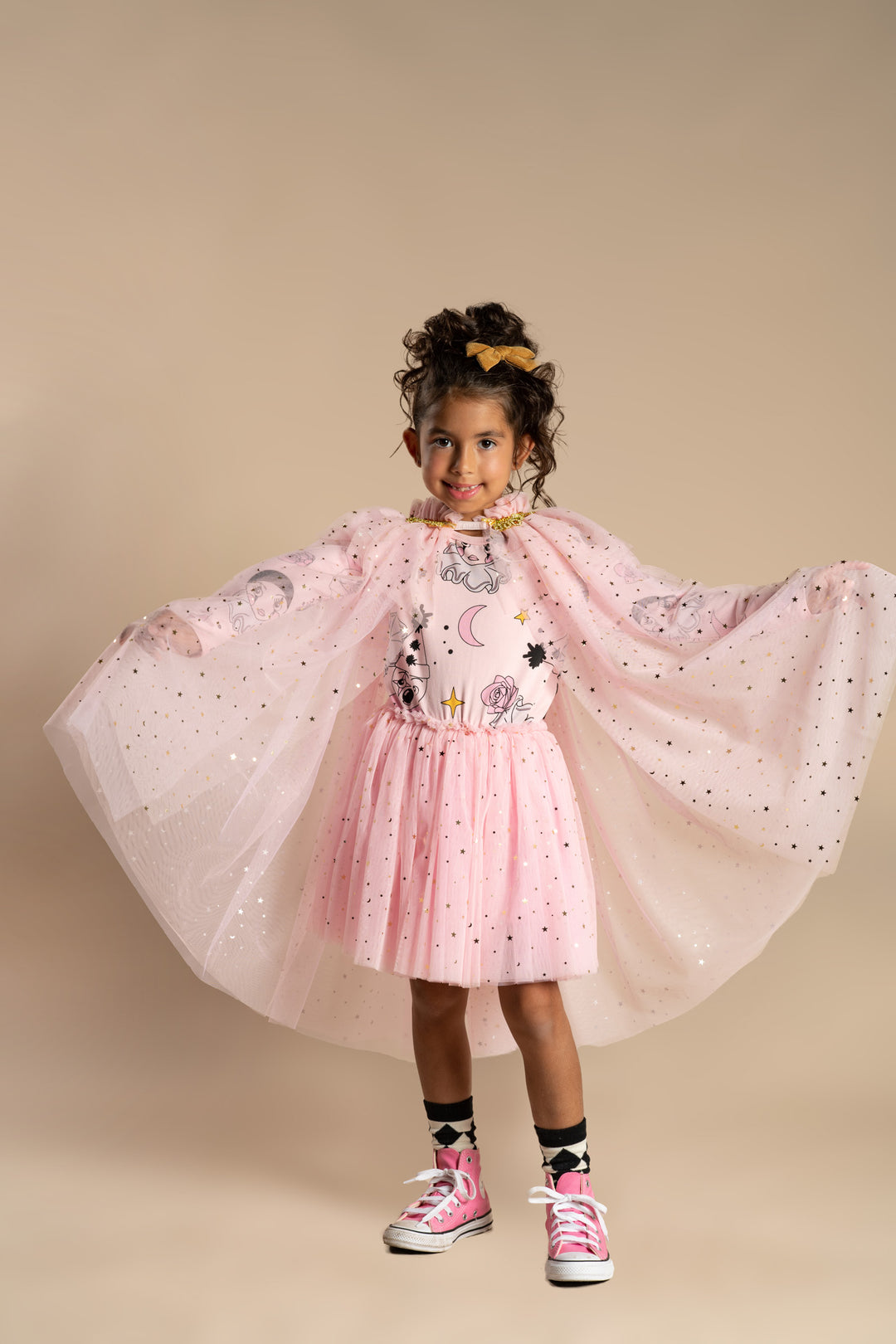 Rock Your Baby Pierrot Long Sleeve Circus Dress