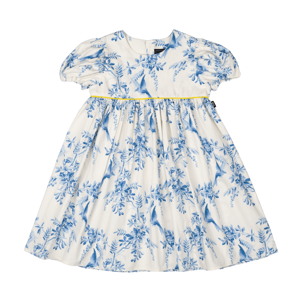 Rock Your Baby Puff Sleeve Dress - Summer Toile