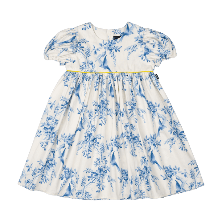 Rock Your Baby Puff Sleeve Dress - Summer Toile