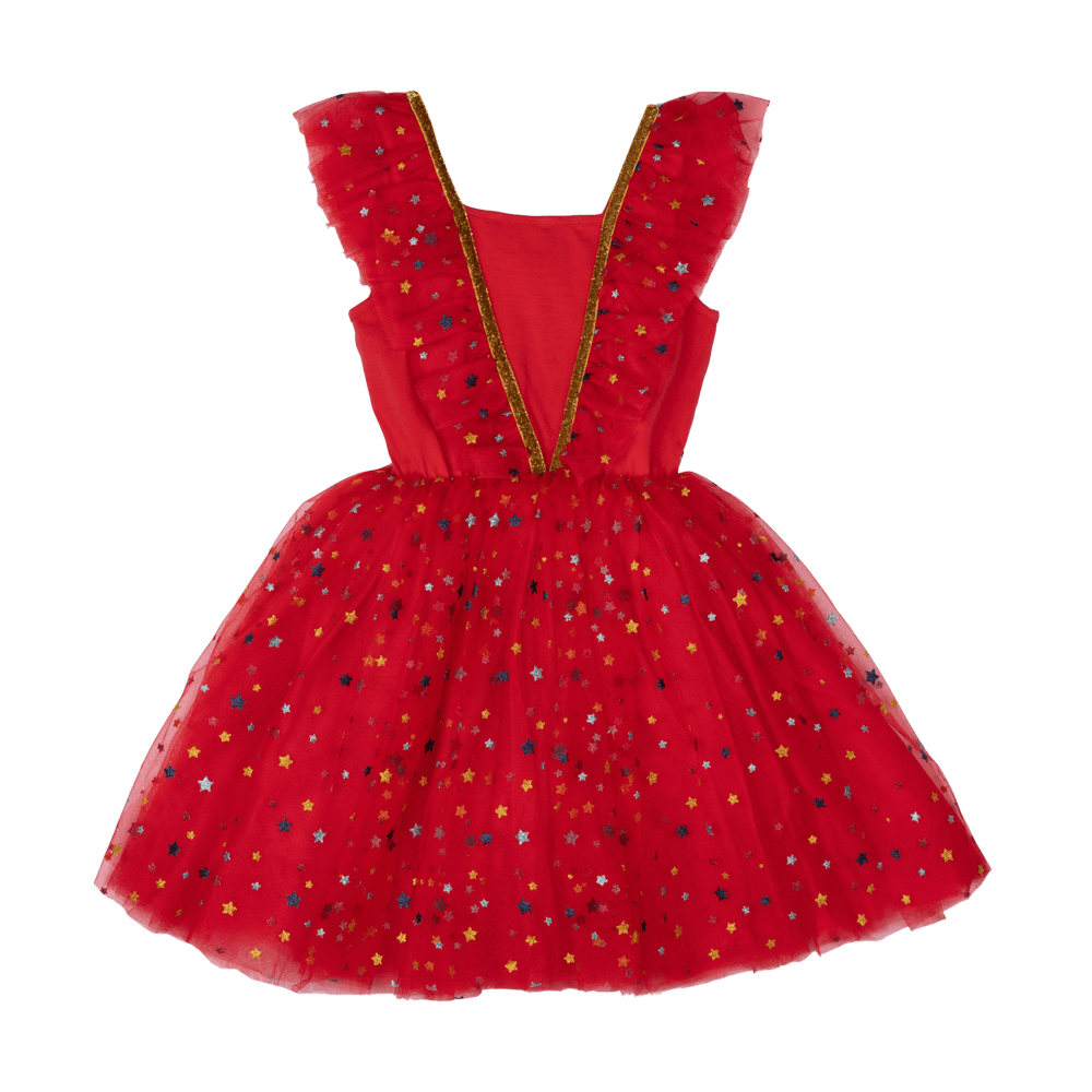 Rock Your Baby Christmas Angel Dress - Red