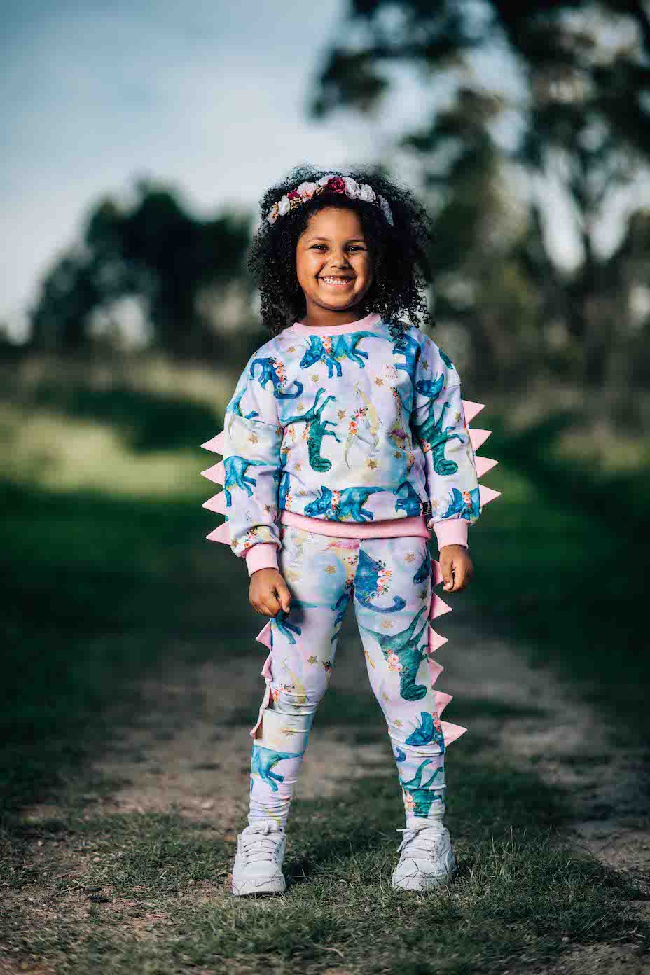 Rock Your Baby Dinosaur Parade Tights Daisy and Hen