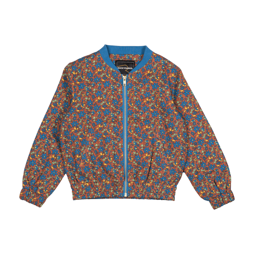 Rock Your Baby Brown Floral Bomber Jacket