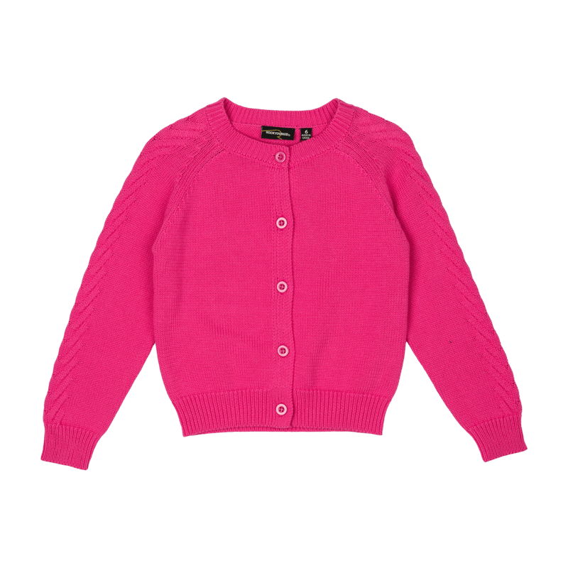 Rock Your Baby  Knit Cardigan - Hot Pink