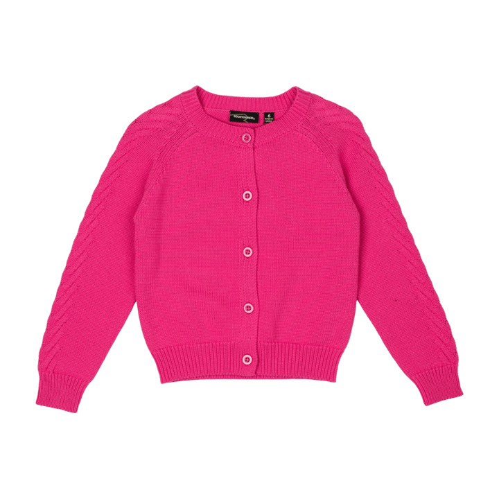 Rock Your Baby  Knit Cardigan - Hot Pink