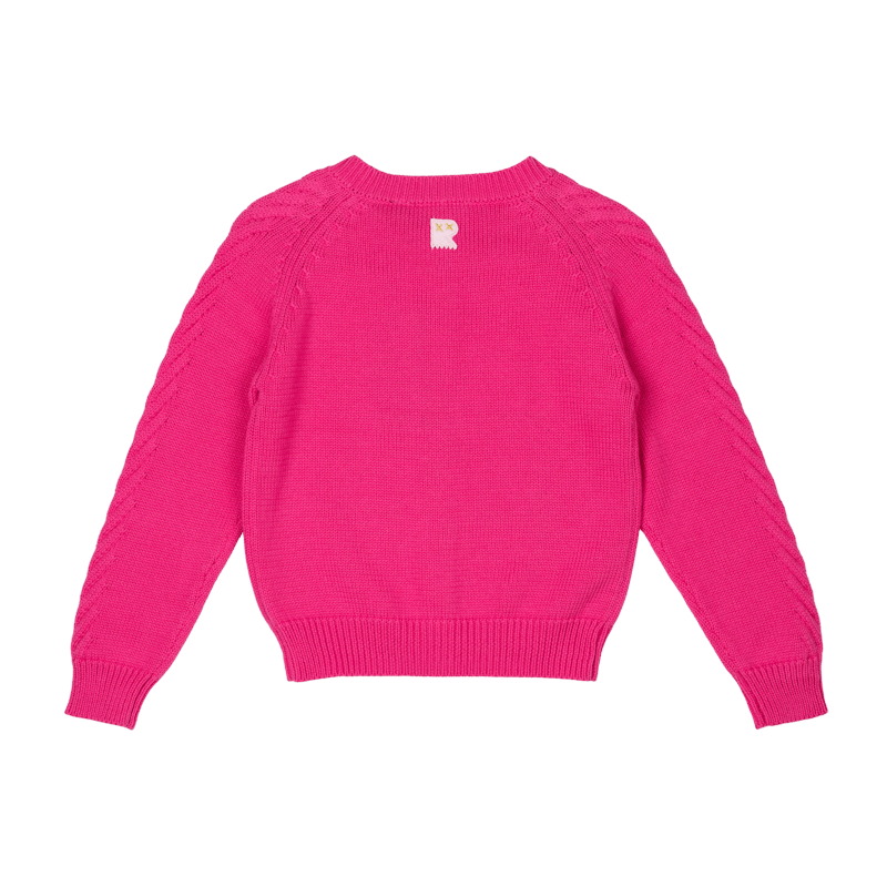 Rock Your Baby  Knit Cardigan - Hot Pink