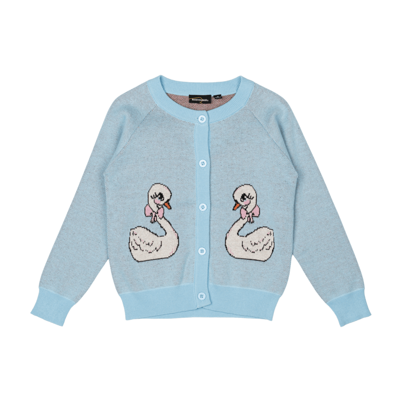 Rock Your Baby Swan Knit Cardigan