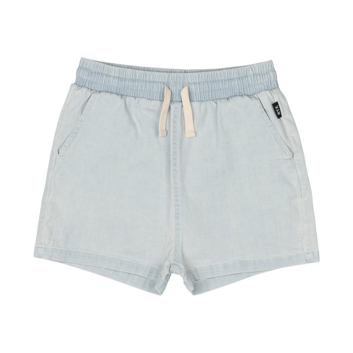 Rock Your Baby Light Blue Chambray Shorts