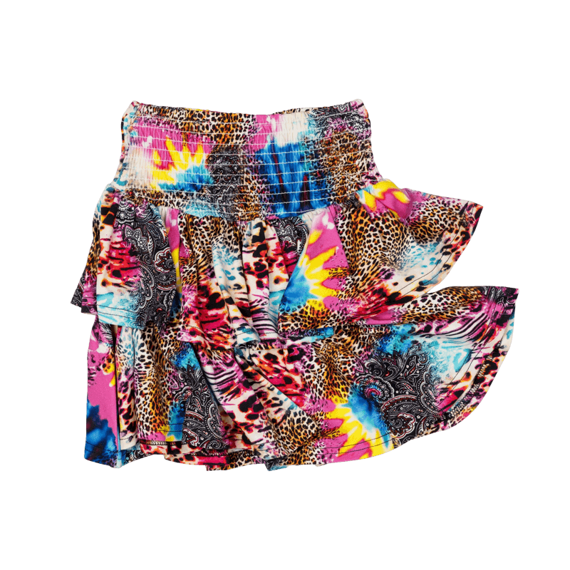 Rock Your Baby Abstract Leopard Rara Skirt