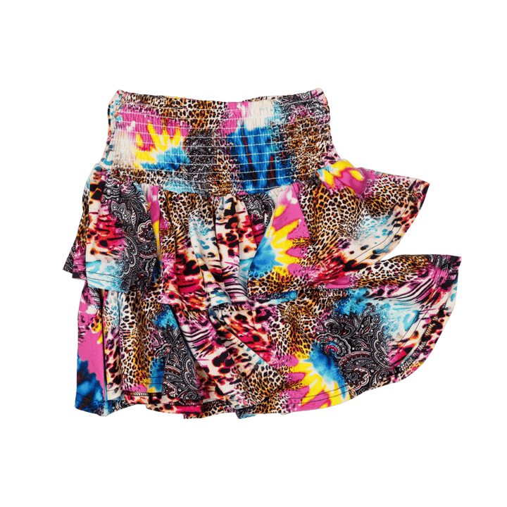 Rock Your Baby Abstract Leopard Rara Skirt