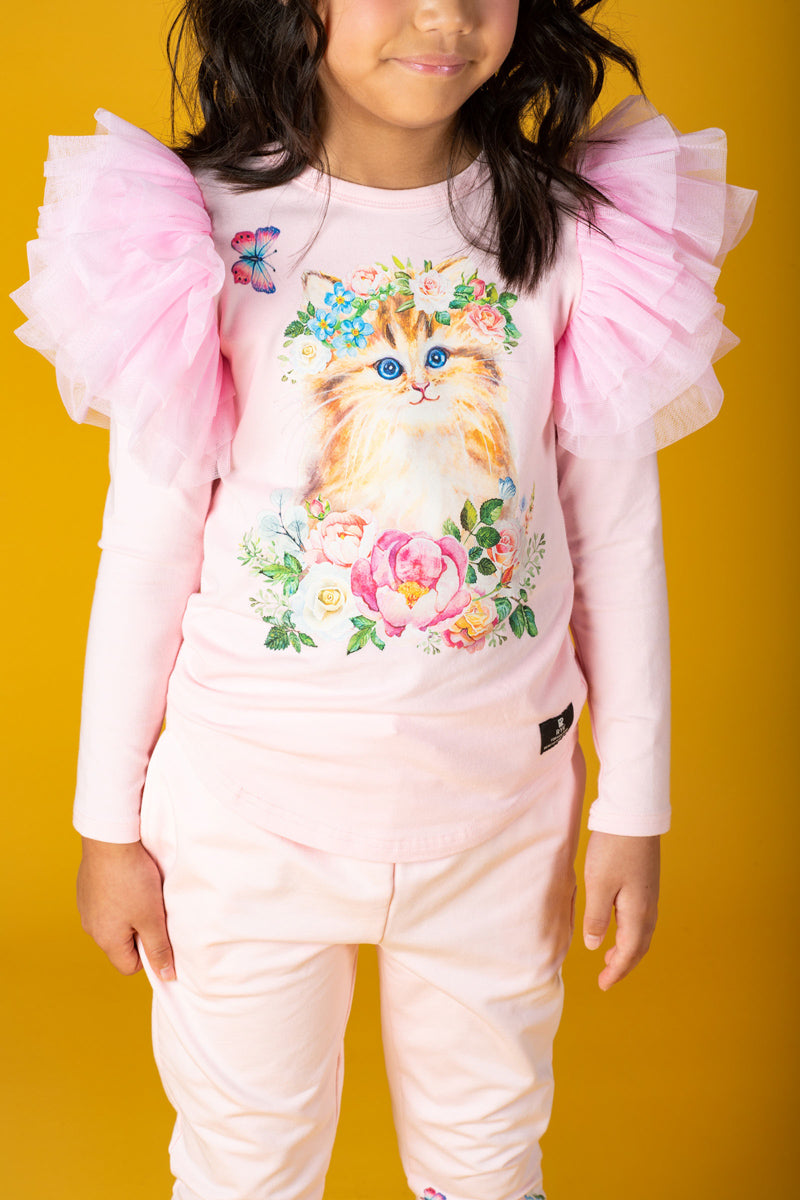 Rock Your Baby Kitty Kat Long Sleeve T-Shirt