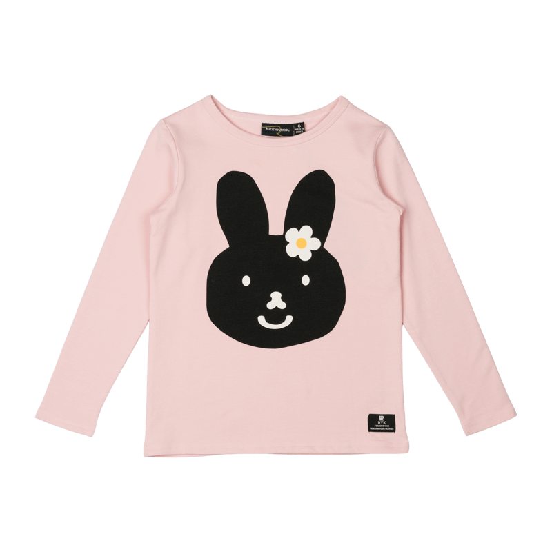 Rock Your Baby Bunny Pink Long Sleeve T-Shirt