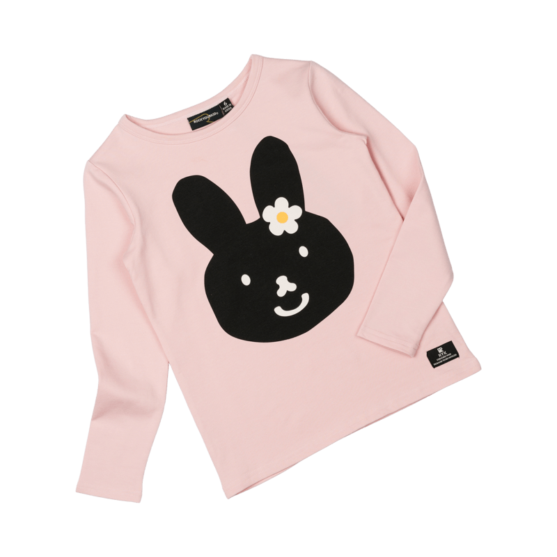 Rock Your Baby Bunny Pink Long Sleeve T-Shirt
