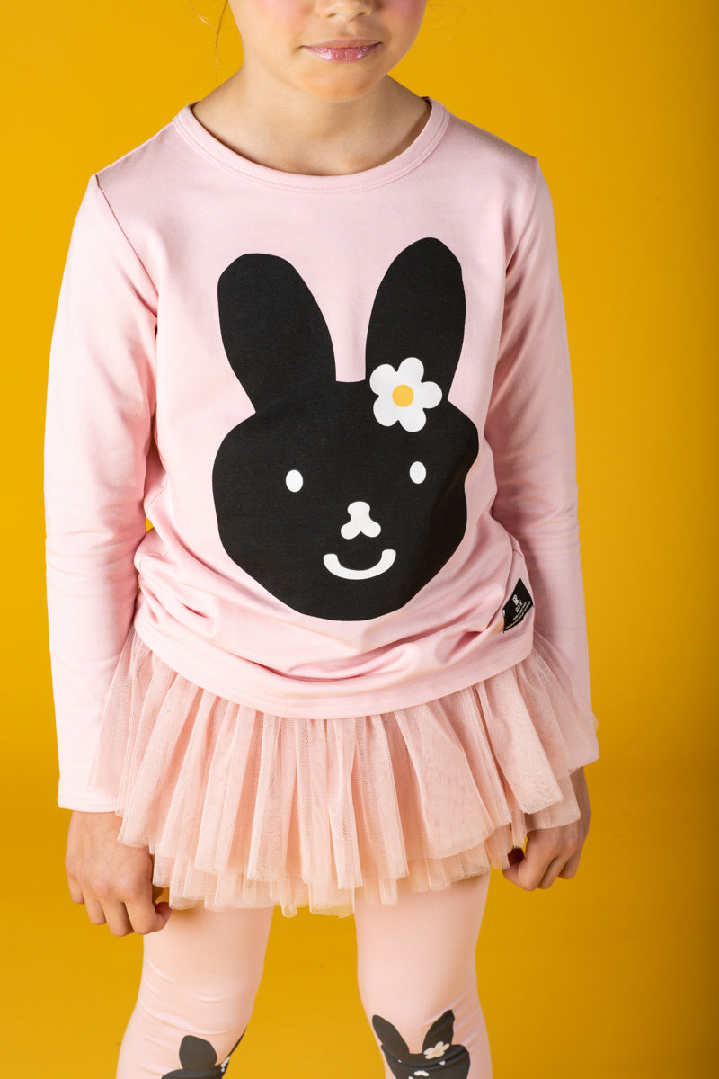 Rock Your Baby Bunny Pink Long Sleeve T-Shirt