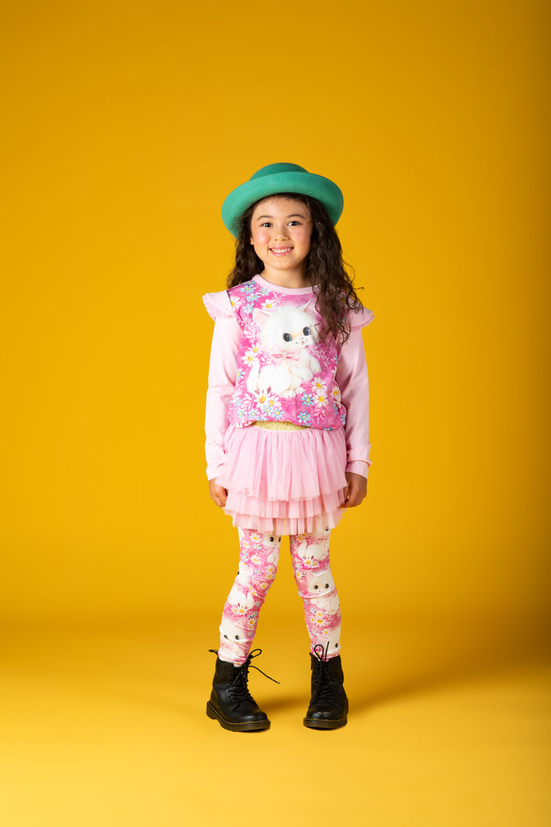 Rock Your Baby White Kitten Long Sleeve T-Shirt