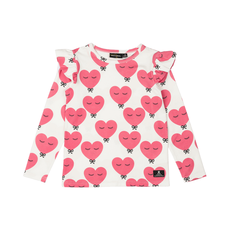 Rock Your Baby Pink Heart Long Sleeve T-Shirt
