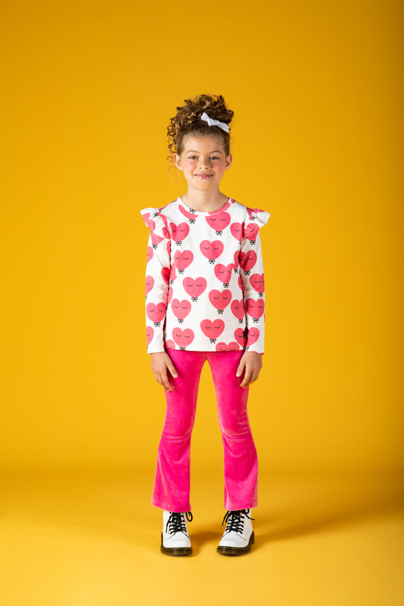 Rock Your Baby Pink Heart Long Sleeve T-Shirt