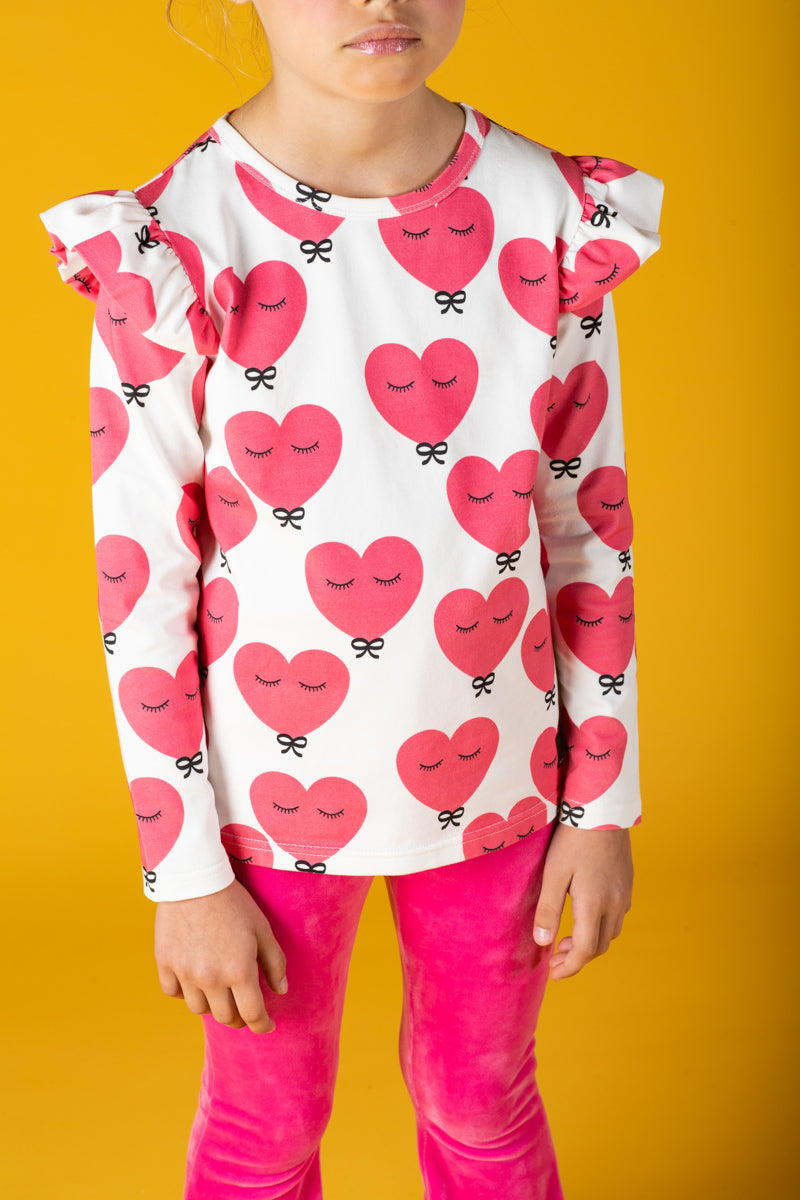 Rock Your Baby Pink Heart Long Sleeve T-Shirt