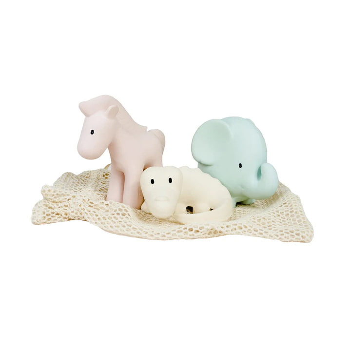 Tikiri Rubber Marshmallow Animal Set