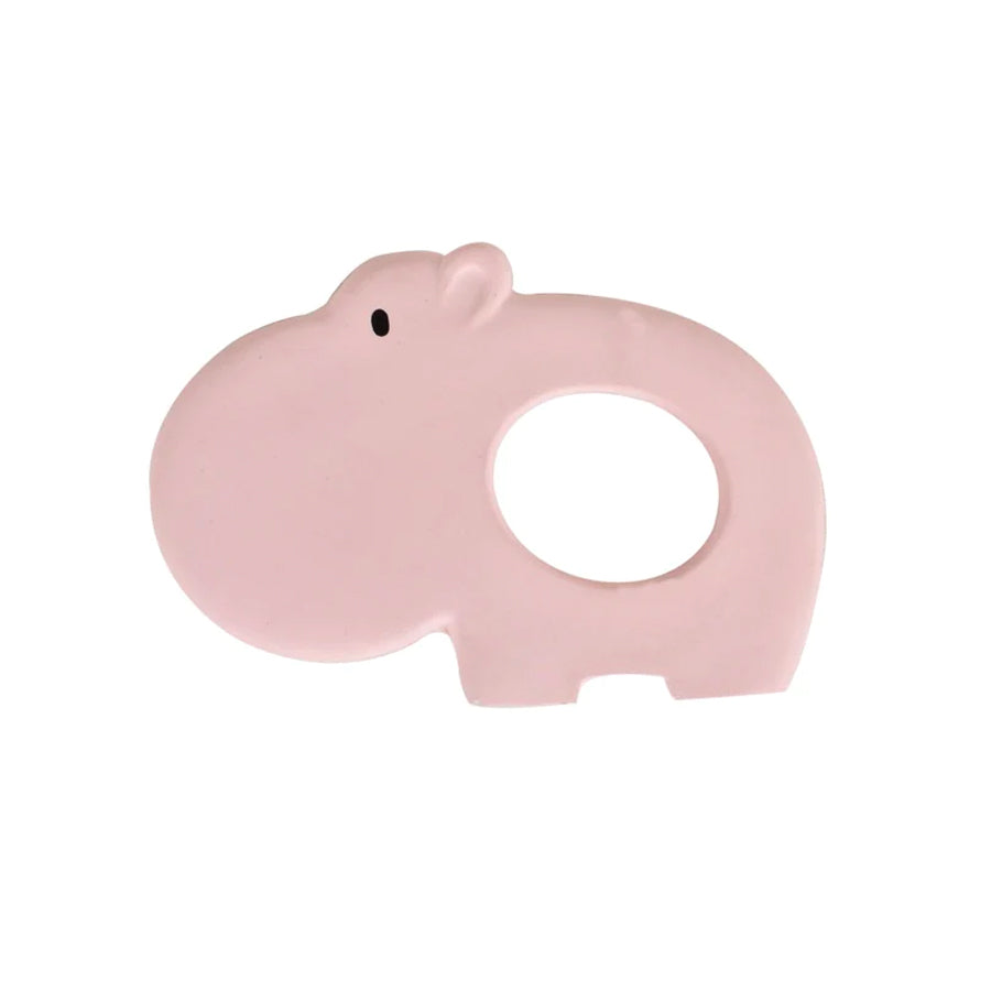 Tikiri Rubber Zoo Teether - Hippo [boxed]
