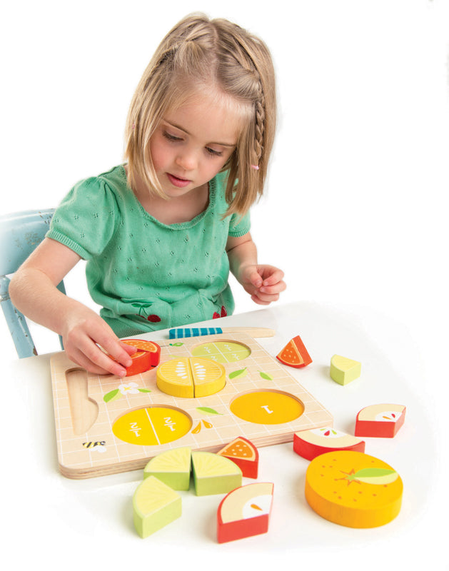 Wooden Citrus Fractions Puzzle