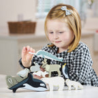 Wooden Polar Animal Set