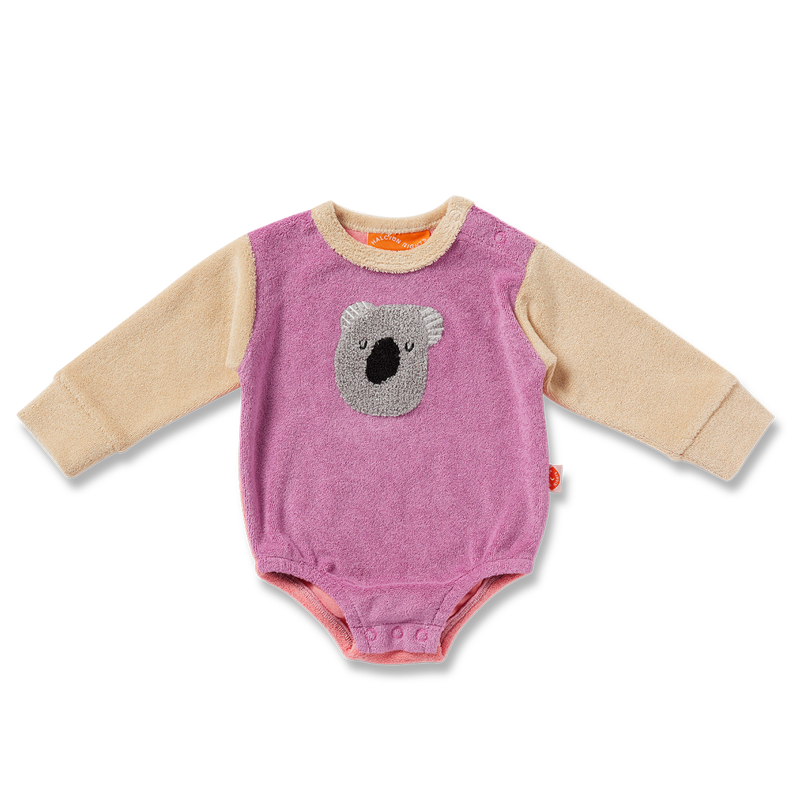 Halcyon Nights Terry Long Sleeve Bodysuit - Koala