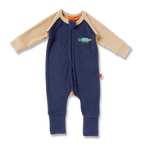 Halcyon Nights Terry Long Sleeve Romper - Crocodile