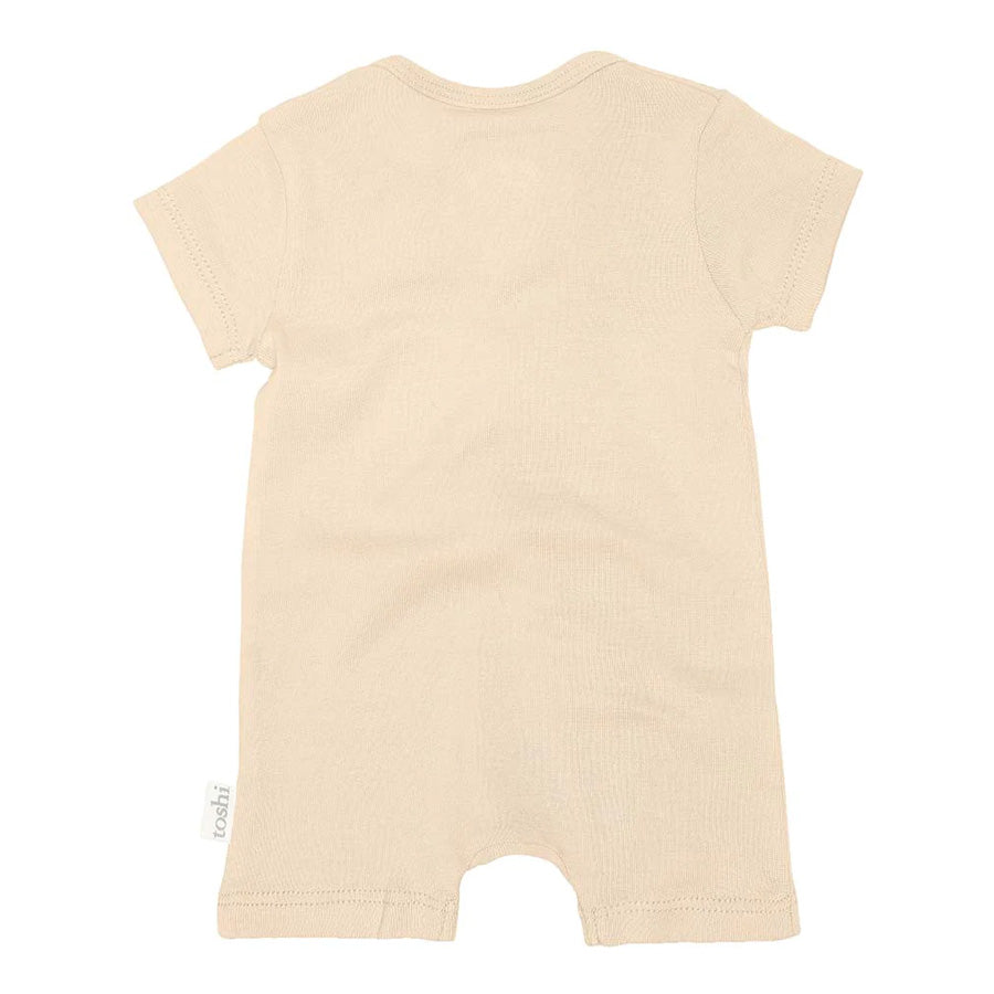 Toshi Organic Onesie Short Sleeve - Almond