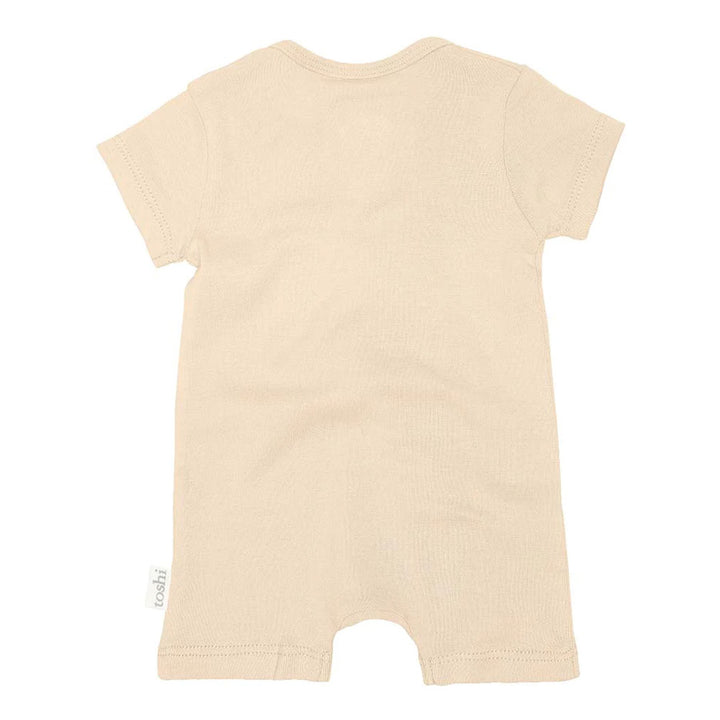 Toshi Organic Onesie Short Sleeve - Almond