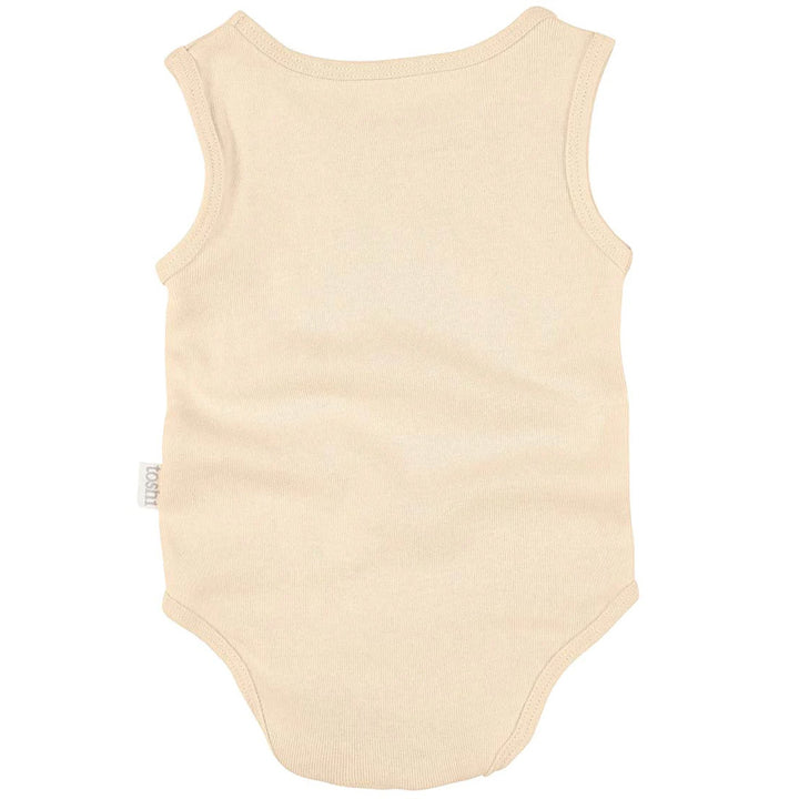 Toshi Organic Onesie Singlet - Almond