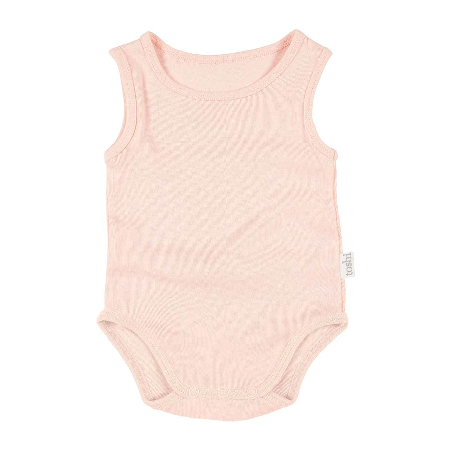 Toshi Organic Onesie Singlet - Blush