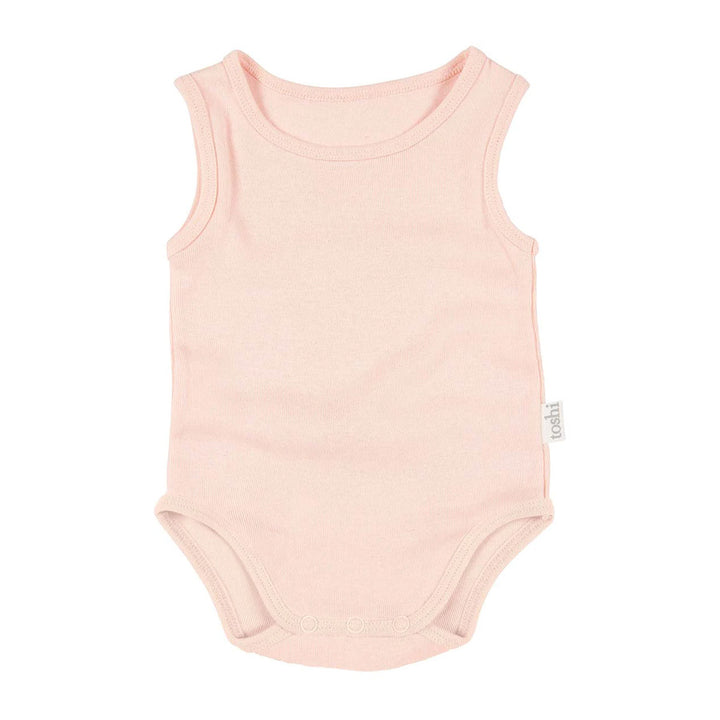 Toshi Organic Onesie Singlet - Blush