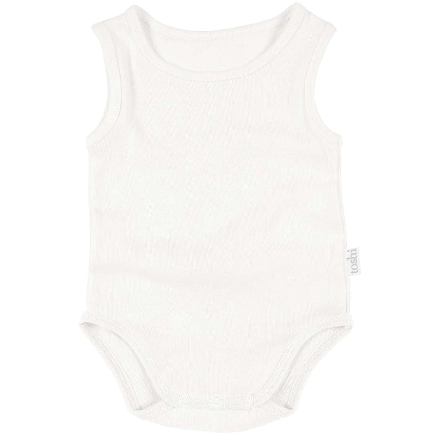 Toshi Organic Onesie Singlet - Cream