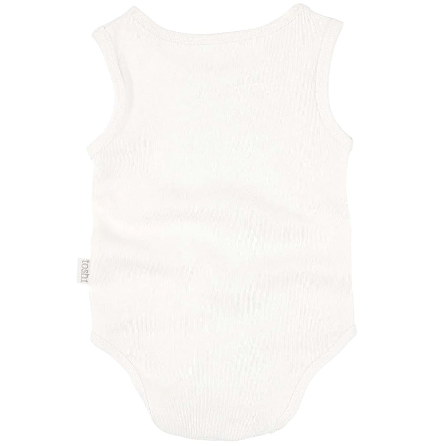 Toshi Organic Onesie Singlet - Cream