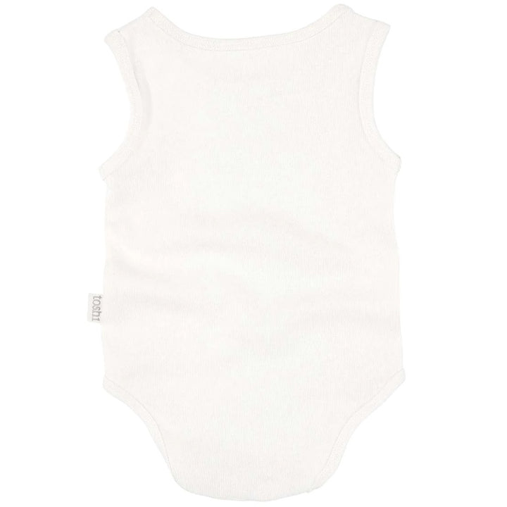 Toshi Organic Onesie Singlet - Cream