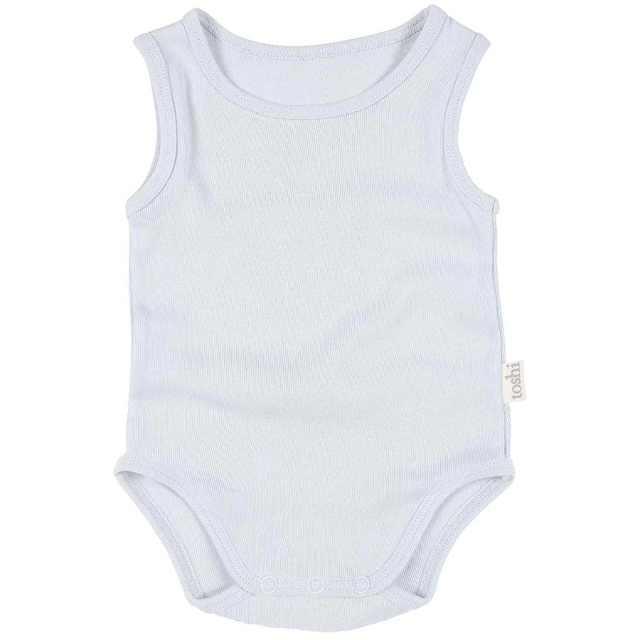 Toshi Organic Onesie Singlet - Sky