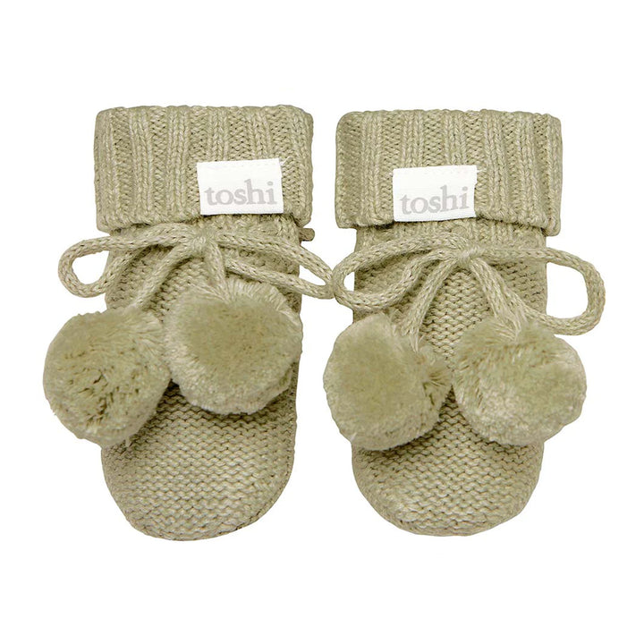 Toshi Organic Booties - Marley / Olive