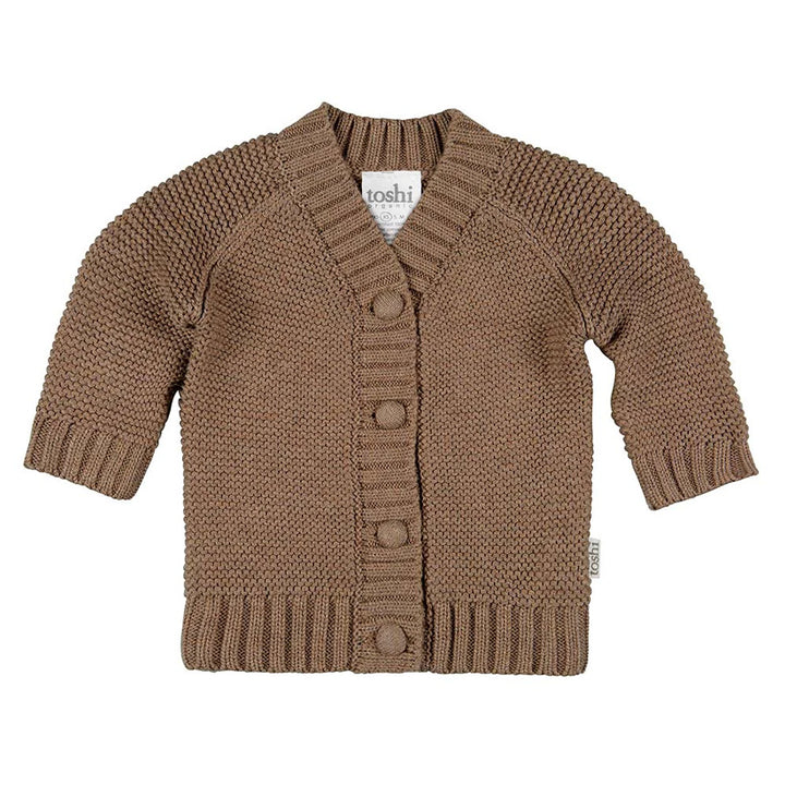 Toshi Organic Cardigan - Andy / Cocoa