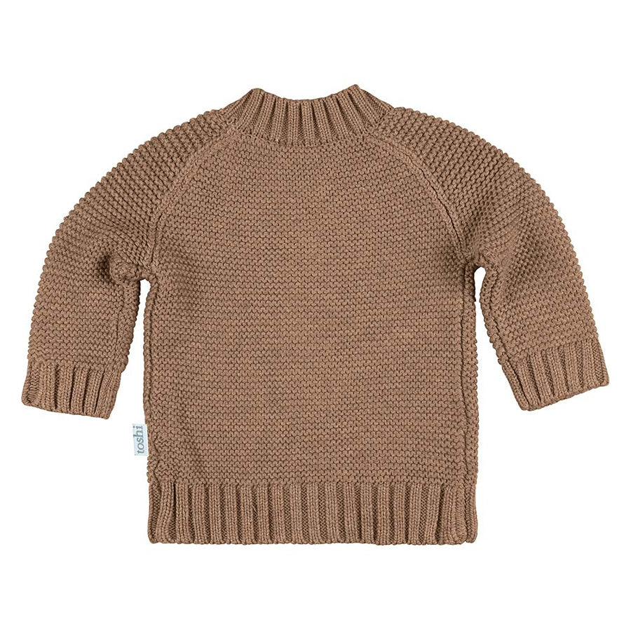 Toshi Organic Cardigan - Andy / Cocoa