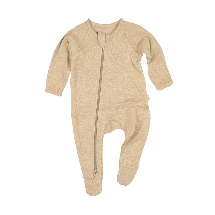 Toshi Organic Long Sleeve Onesie - Dreamtime / Camel