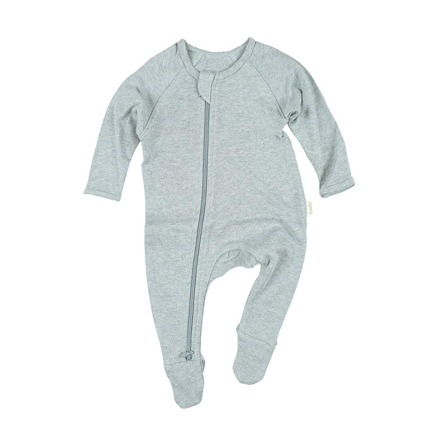 Toshi Organic Long Sleeve Onesie - Dreamtime / Ice