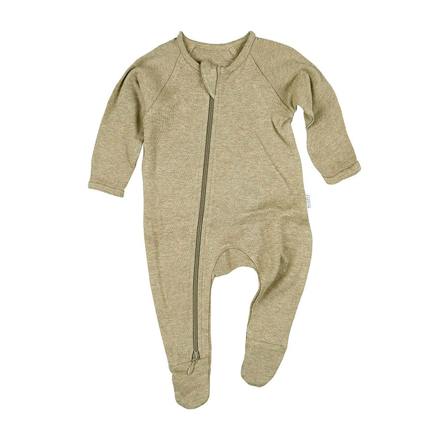 Toshi Organic Long Sleeve Onesie - Dreamtime / Olive