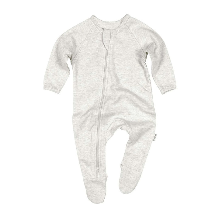 Toshi Organic Long Sleeve Onesie - Dreamtime / Pebble