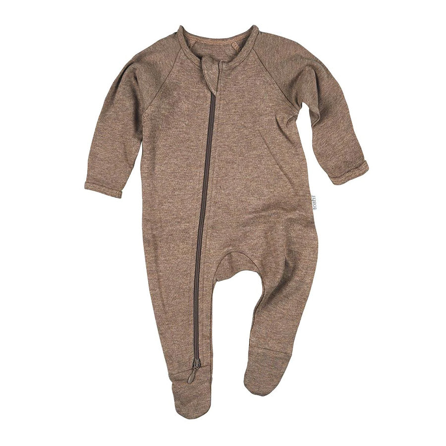 Toshi Organic Onesie Long Sleeve - Dreamtime / Cocoa