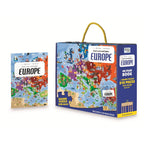 Travel Learn and Explore - Europe 200+ Piece Puzzle & Book