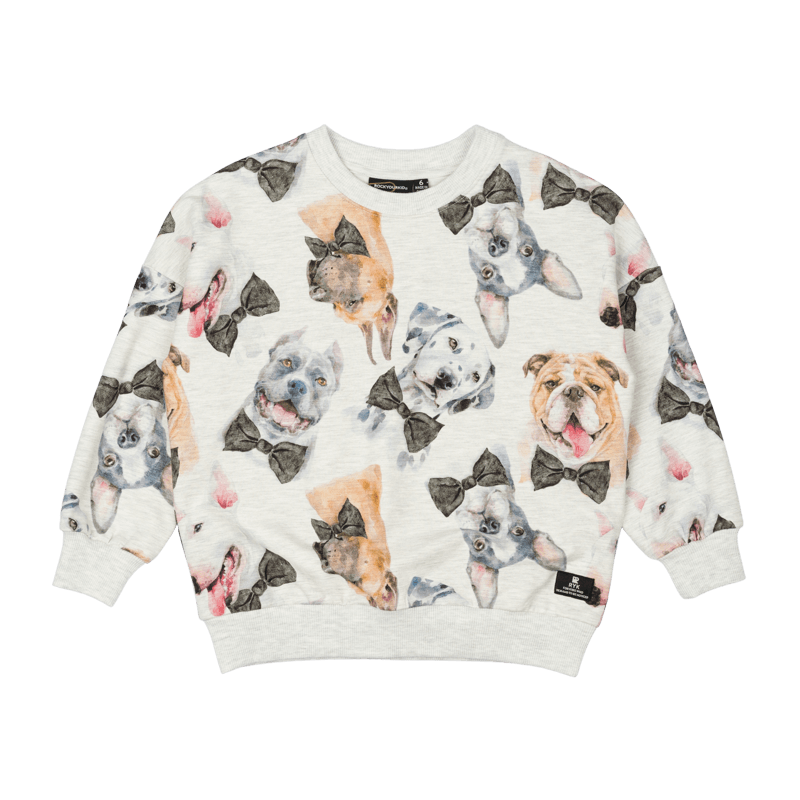 Rock Your Baby Black Tie Pups Sweatshirt