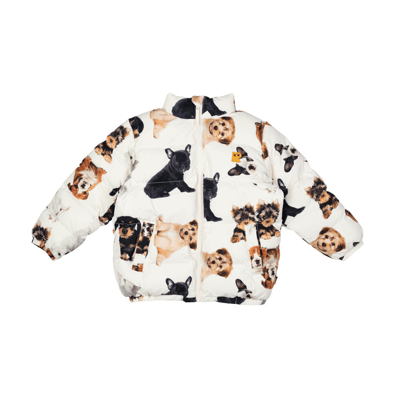Rock Your Baby Puppies Puff Padded Jacket With Lining
