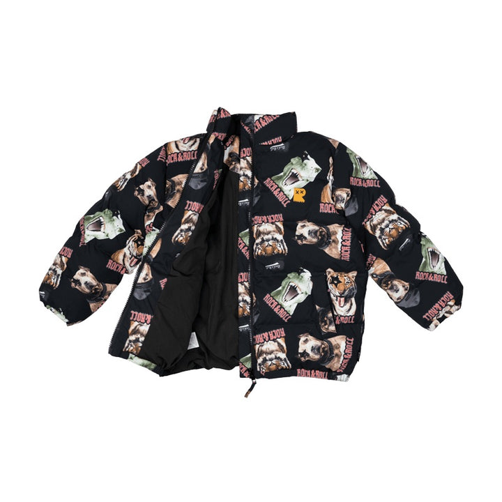 Rock Your Baby Rock N Roll Puff Padded Jacket With Lining